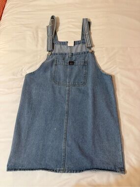 Denim Blue Pinafore Dress